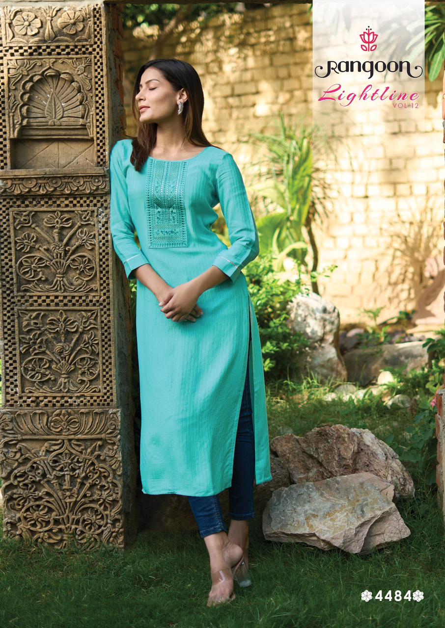 Light Line 12 By Rangoon Designer Kurtis Catalog